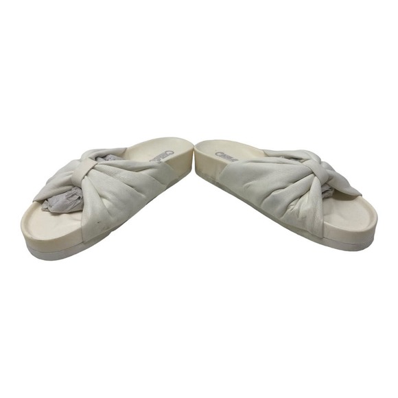 NEW Carlos by Carlos Santana Florita Slide Sandals 6.5 White Open Toe Slip On - Picture 3 of 7